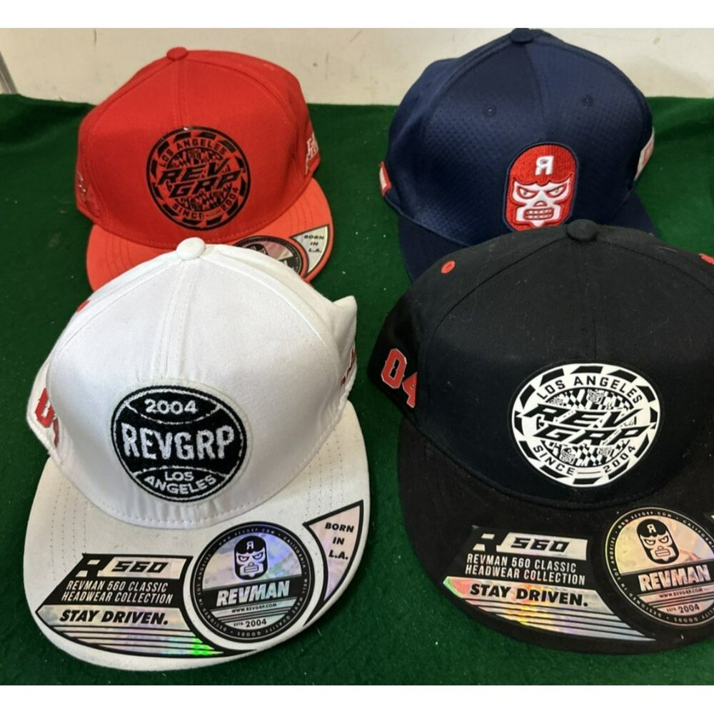 Reman Rev GRP 2004 Los Angeles Baseball Style Caps hats LOT OF 4